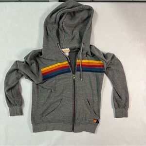 Aviator Nation 5 Stripe Hoodie Small